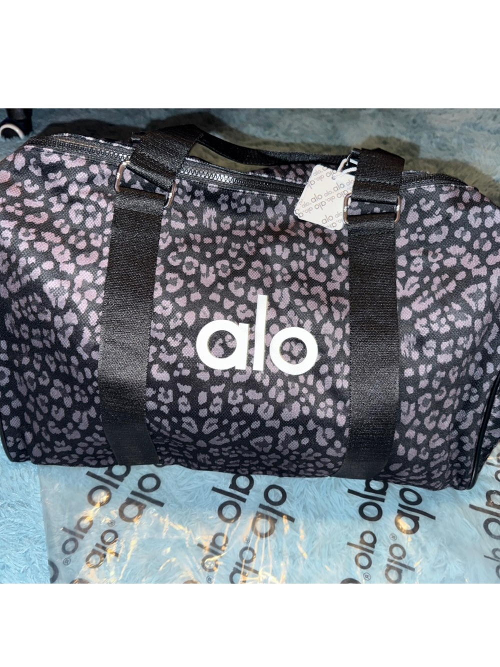 Alo Women's Leopard Print Duffel Bag